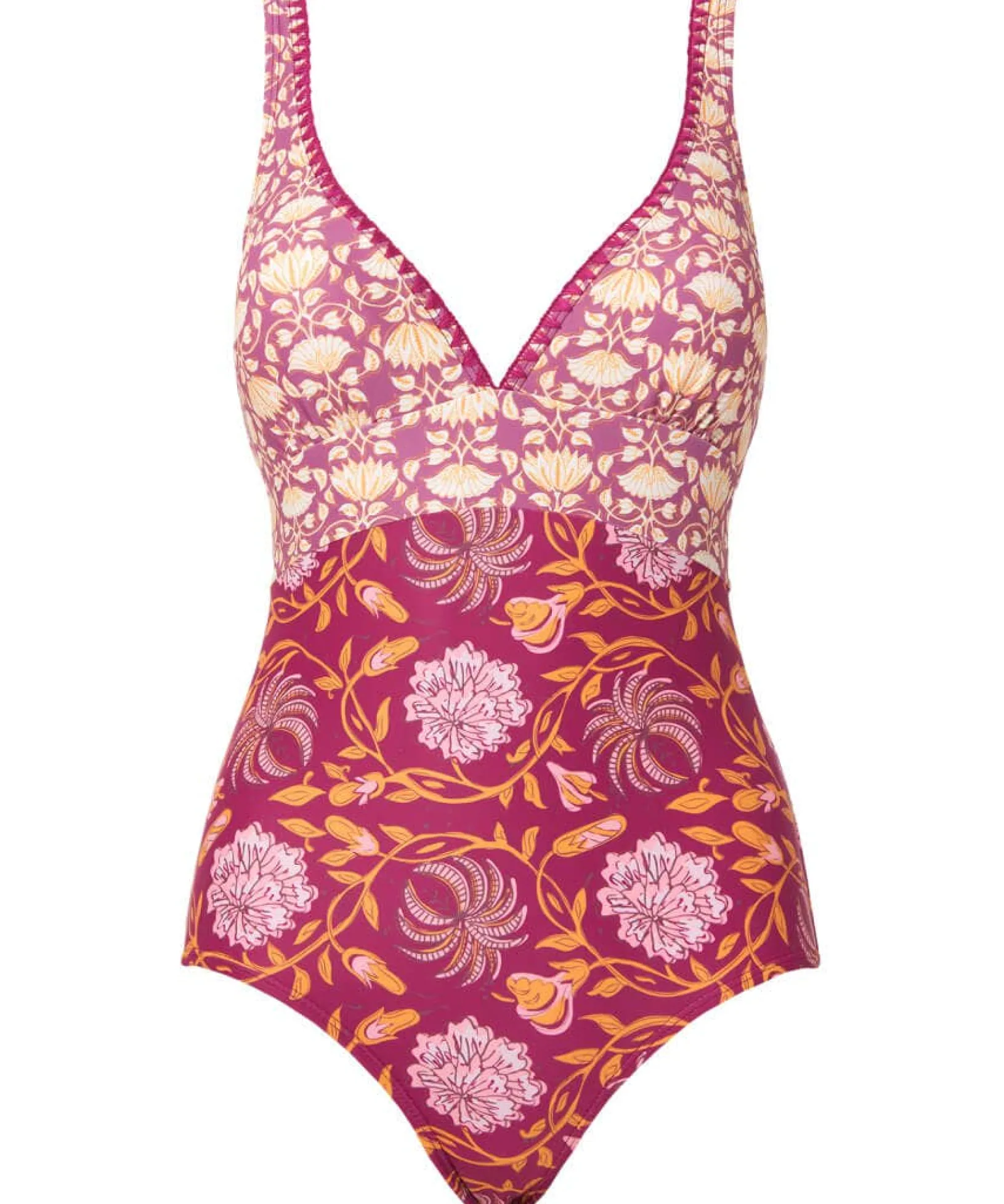 mexicano_boho_swimsuit_1.webp Swimwear | Women's Joe Browns Mexicano Boho Swimsuit Raspberry Multi