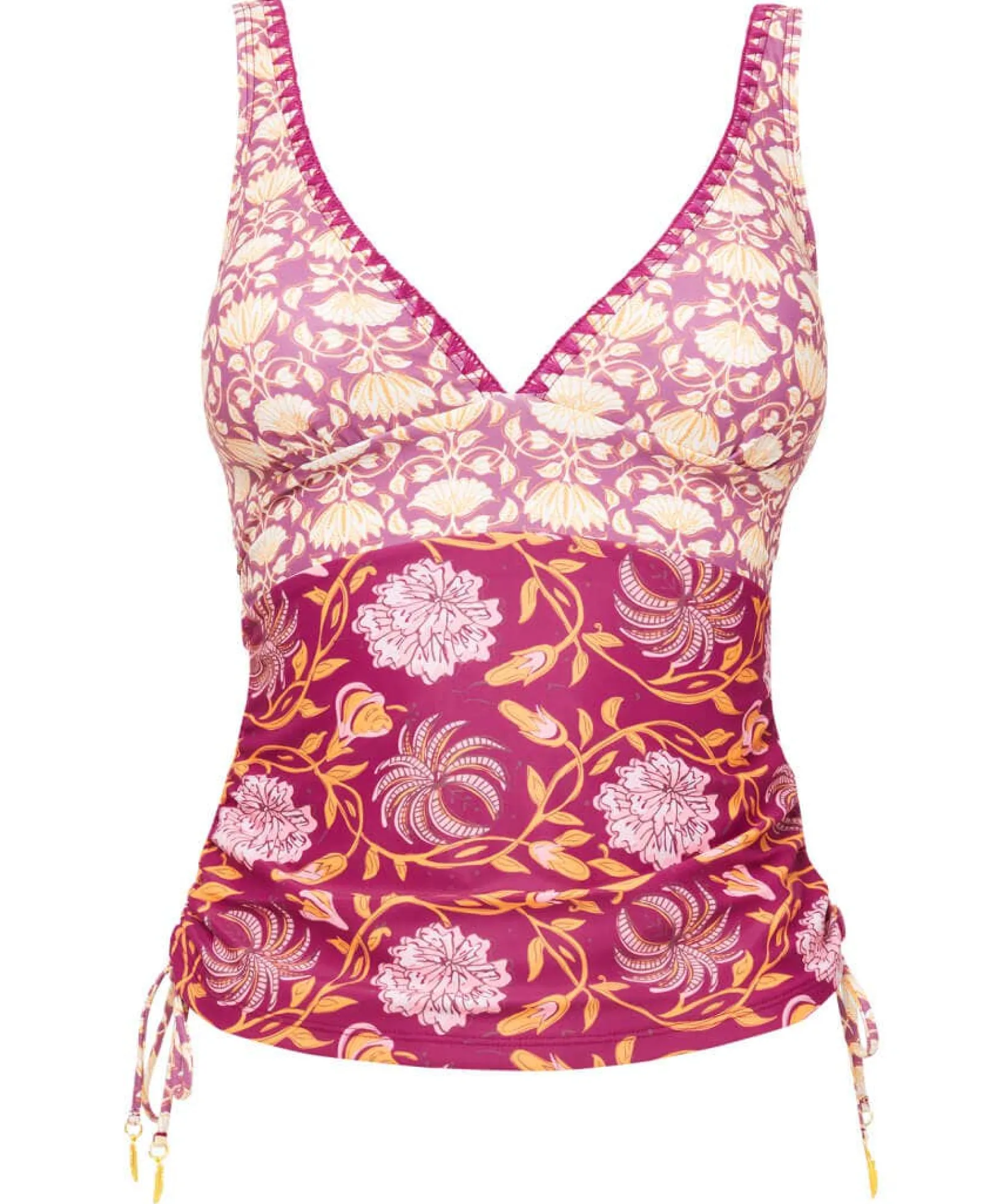 mexicano_boho_tankini_top_1.webp Swimwear | Women's Joe Browns Mexicano Boho Tankini Top Raspberry Multi