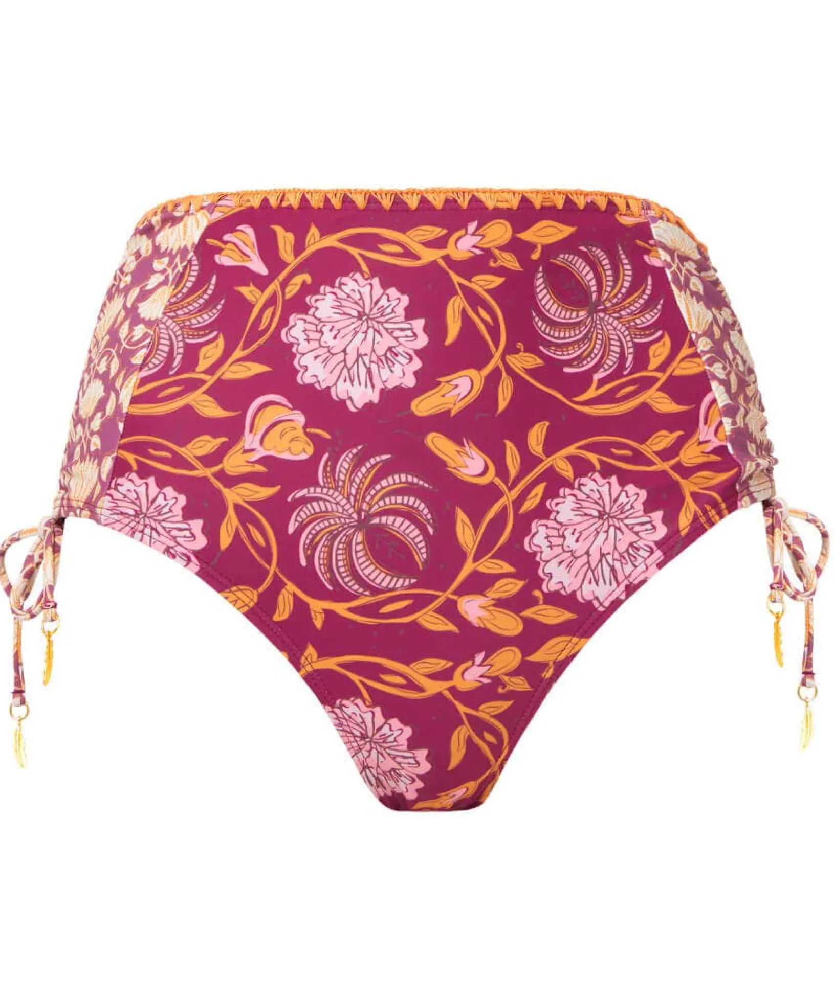 mexicano_boho_waist_brief_1.webp Swimwear | Women's Joe Browns Mexicano Boho Waist Briefs Raspberry Multi