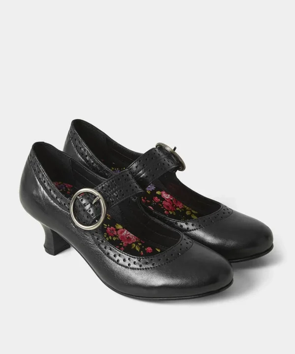 Boots & Shoes | Women's Joe Browns Mimi Leather Mary Jane Shoes Black