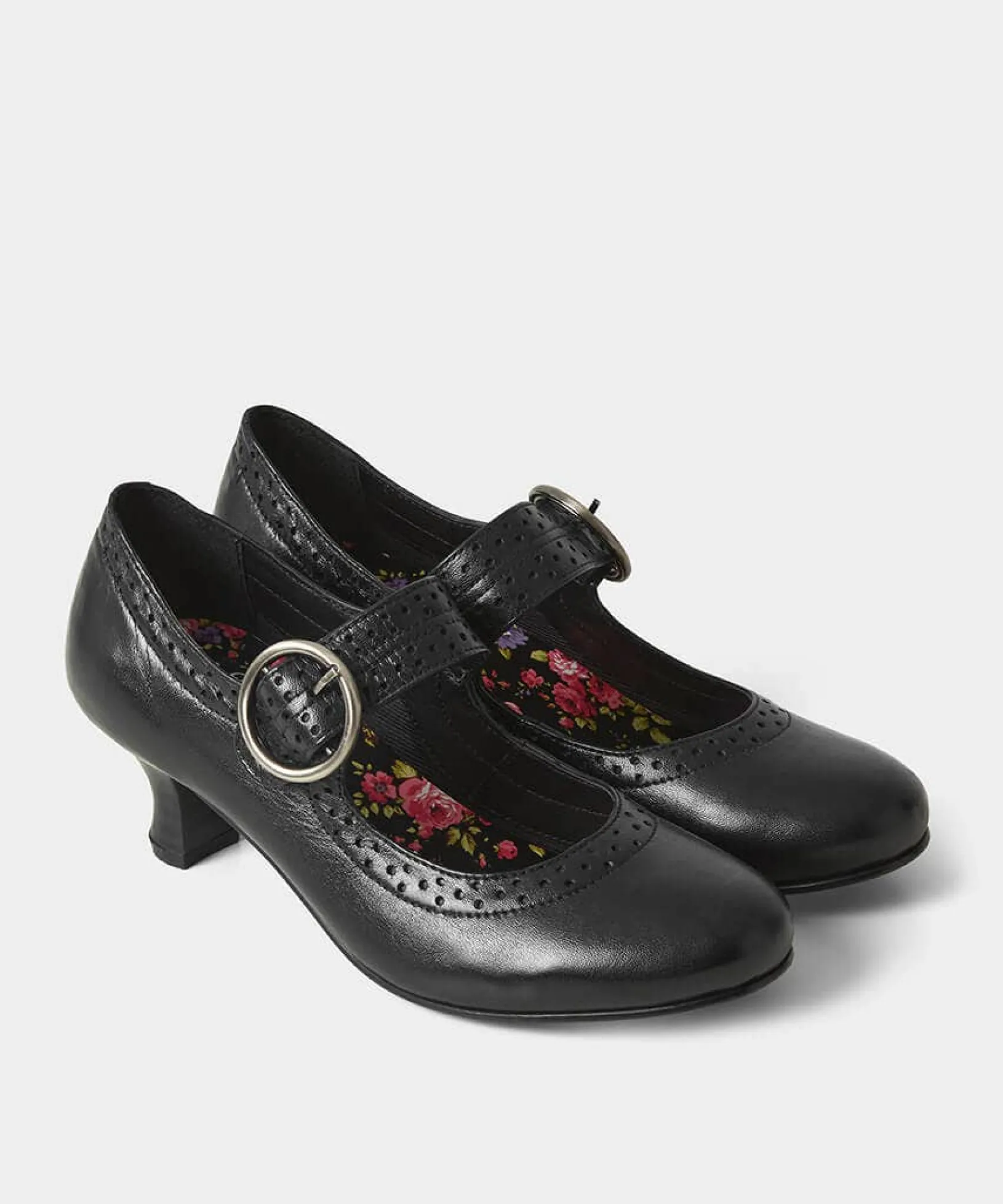 mimi_leather_mary_jane_sh_4.webp Boots & Shoes | Women's Joe Browns Mimi Leather Mary Jane Shoes Black