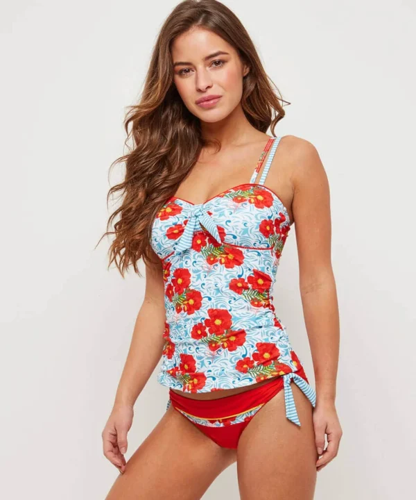 Sale Swimwear | Women's Joe Browns Mix And Match Tie Side Bottoms Red / Blues / Multi