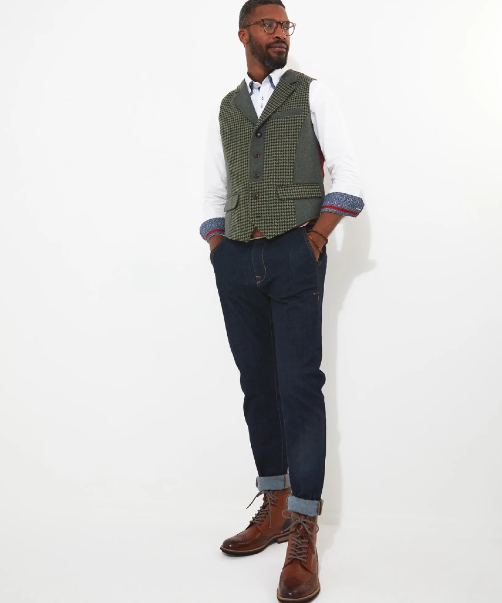mix_it_up_waistcoat_3.webp Shop Men's Collection | Waistcoats | Men's Tailoring | Coats & Jackets | Sale Waistcoats | Top Picks | Men,s | Top Picks | Men,s | Men,s Joe Browns Mix It Up Waistcoat Green