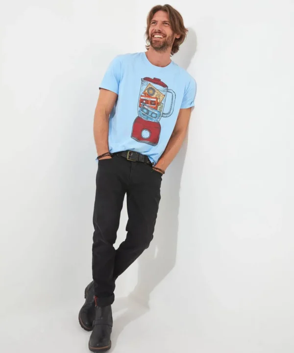 Shop Men's Collection | Graphic T-Shirts | Gifts | Tops & T-Shirts | Sale Tops & T-Shirts | Top Picks | Top Picks | Men，s | Men，s | Men，s Joe Browns Mix Tape Tee Blue
