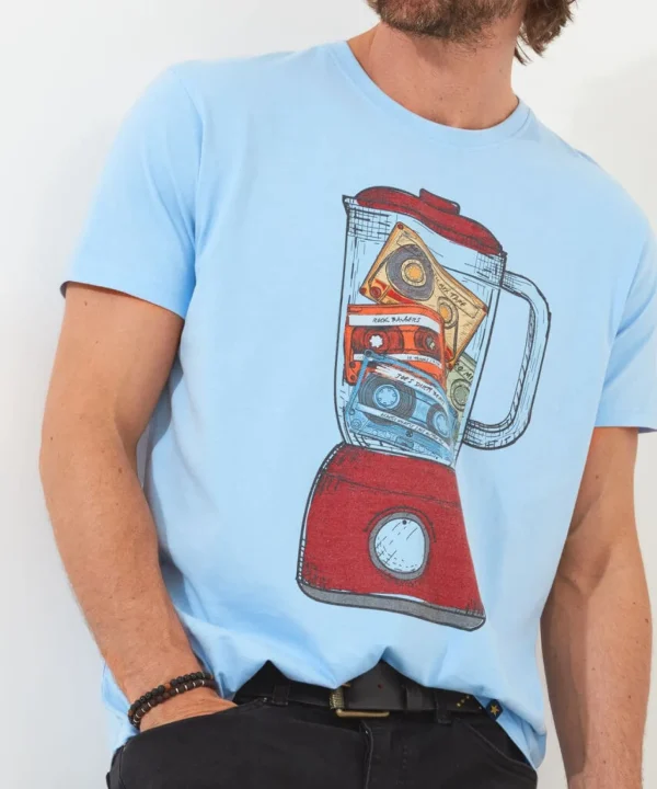 Shop Men's Collection | Graphic T-Shirts | Gifts | Tops & T-Shirts | Sale Tops & T-Shirts | Top Picks | Top Picks | Men，s | Men，s | Men，s Joe Browns Mix Tape Tee Blue
