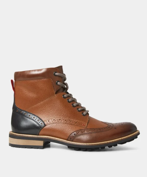 Brogues | Boots | Boots & Shoes | Top Picks | Top Picks | Men，s Joe Browns Mix Up Premium Leather Boots Tan Multi