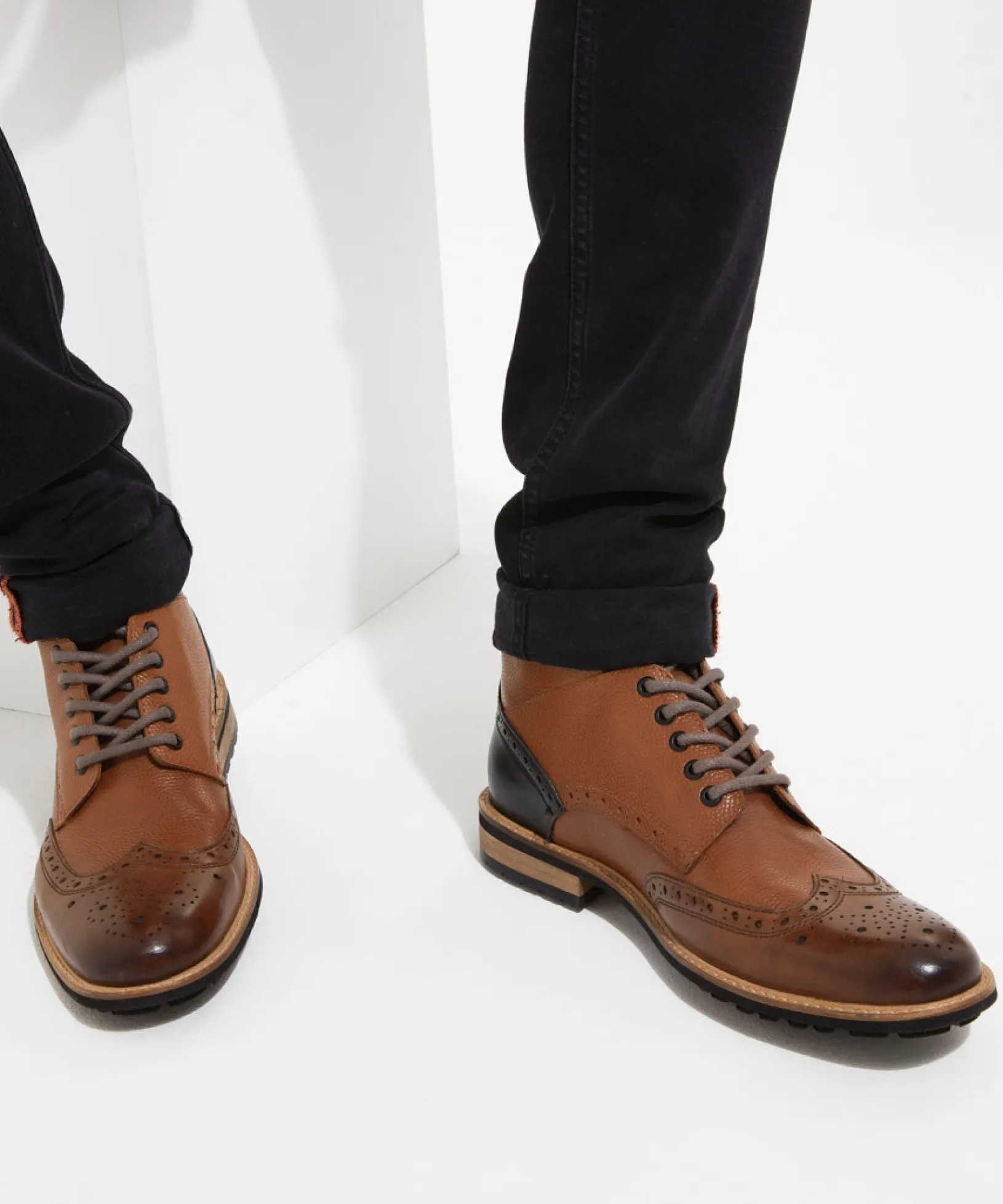 mix_up_premium_leather_bo_1.webp Brogues | Boots | Boots & Shoes | Top Picks | Top Picks | Men,s Joe Browns Mix Up Premium Leather Boots Tan Multi