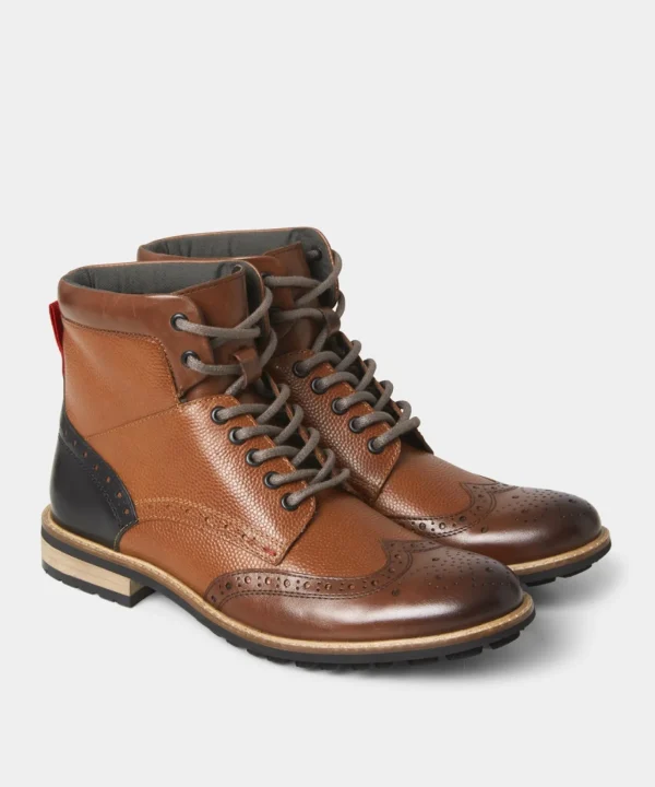 Brogues | Boots | Boots & Shoes | Top Picks | Top Picks | Men,s Joe Browns Mix Up Premium Leather Boots Tan Multi