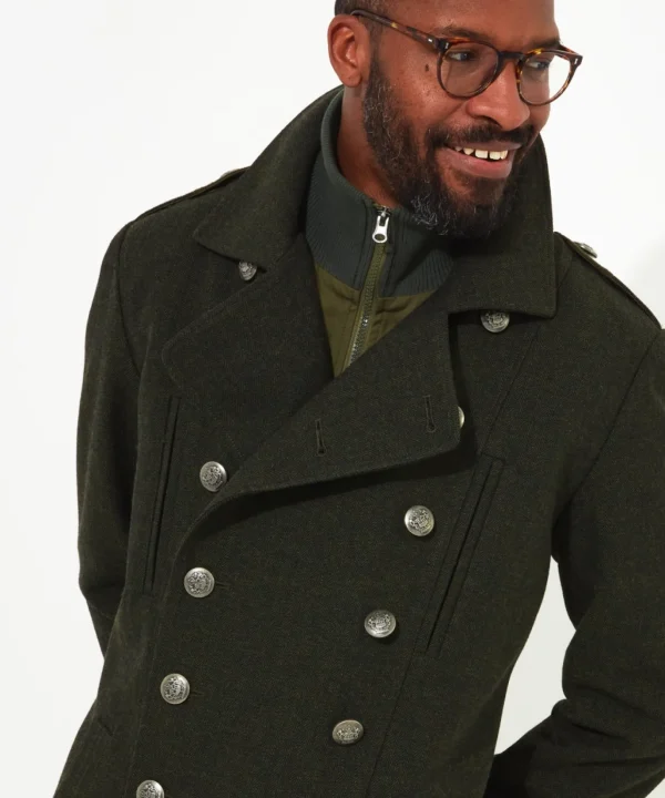 Shop Men's Collection | Coats & Jackets | Sale Coats & Jacket | Top Picks | Men，s | Men，s Joe Browns Mixing It Up Military Coat Green