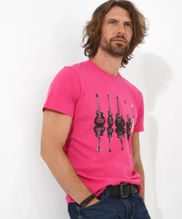 Shop Men's Collection | Graphic T-Shirts | Tops & T-Shirts | Sale Tops & T-Shirts | Top Picks | Top Picks | Men，s | Men，s Joe Browns Music Reflect Tee Pink