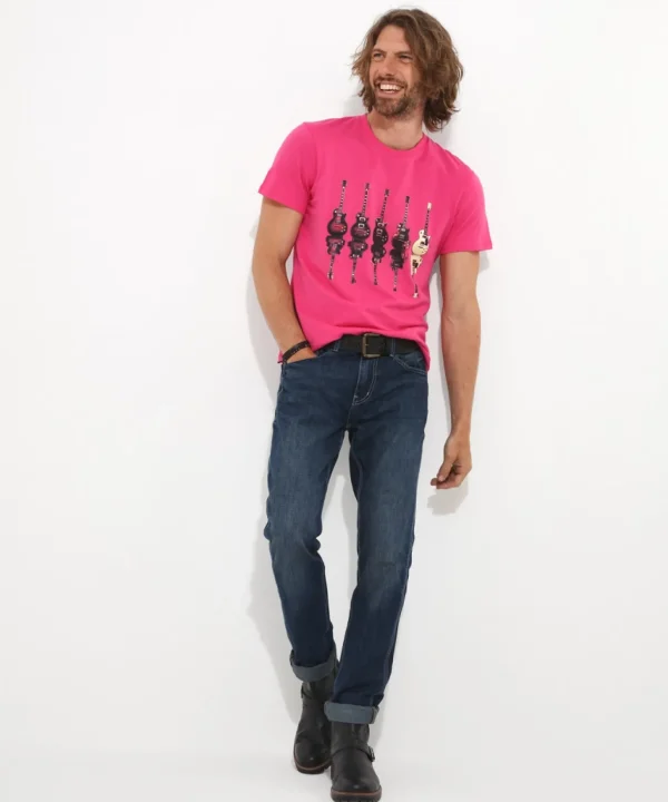 Shop Men's Collection | Graphic T-Shirts | Tops & T-Shirts | Sale Tops & T-Shirts | Top Picks | Top Picks | Men，s | Men，s Joe Browns Music Reflect Tee Pink