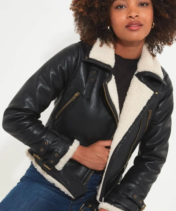 Shop Women's Collection | Occasion Outfits | Coats & Jackets | Sale Coats & Jacket | Top Picks | Top Picks | Women's | Women's Joe Browns Must Have Aviator Jacket Black