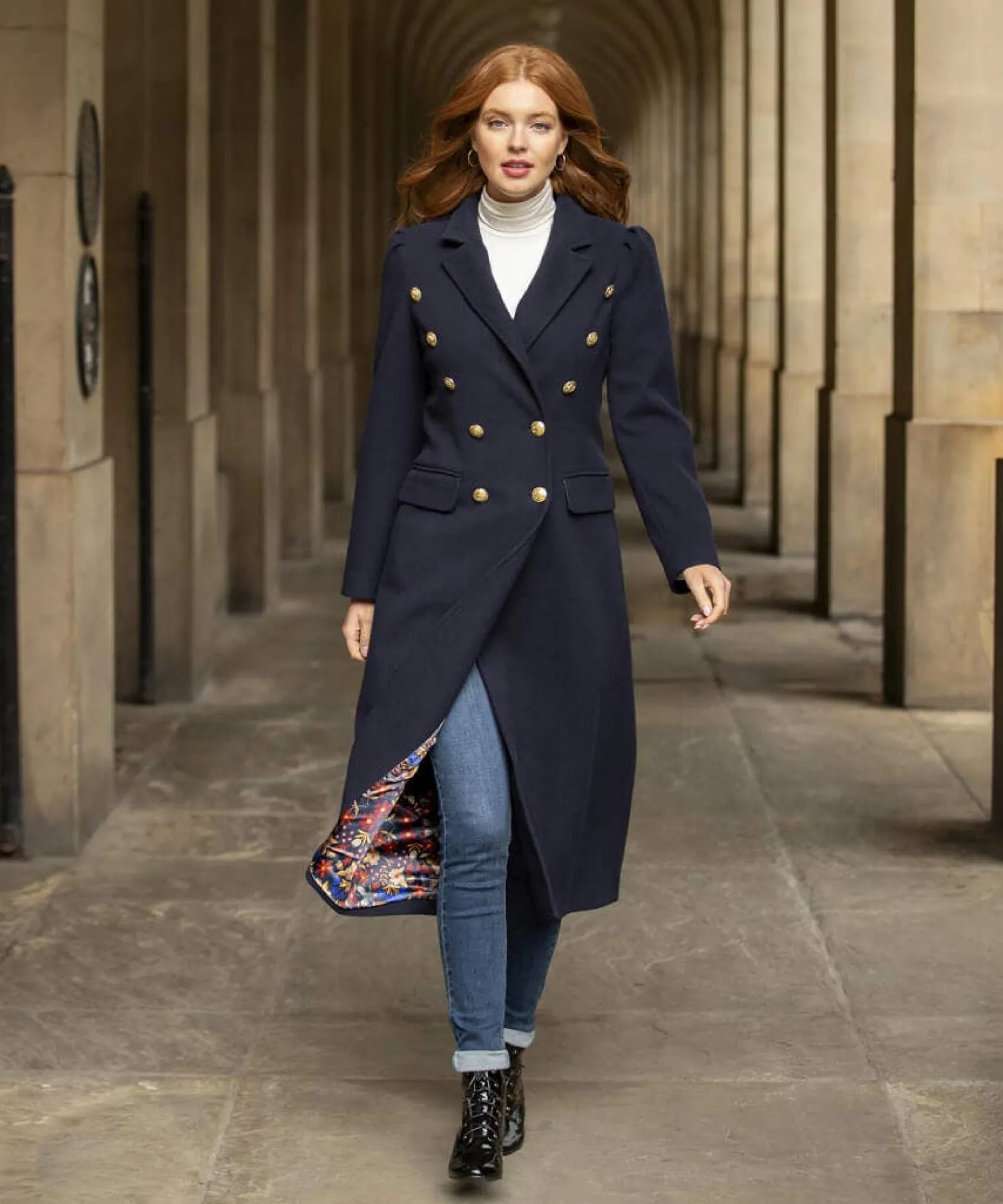 must_have_military_coat_2.webp Shop Women's Collection | Occasion Outfits | Coats & Jackets | Top Picks | Top Picks | Women's Joe Browns Must Have Military Coat Navy
