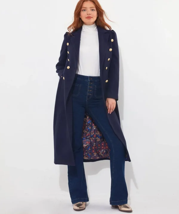 Shop Women's Collection | Occasion Outfits | Coats & Jackets | Top Picks | Top Picks | Women's Joe Browns Must Have Military Coat Navy