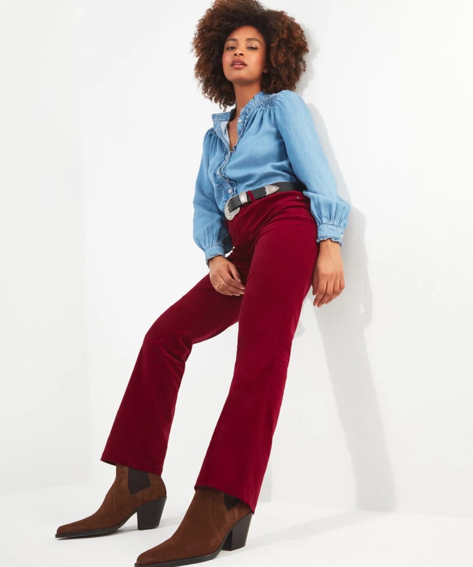 must_have_moleskin_trouse_0.webp Shop Women's Collection | Jeans & Trousers | Top Picks | Women's Joe Browns Must Have Moleskin Trousers Berry / Teal