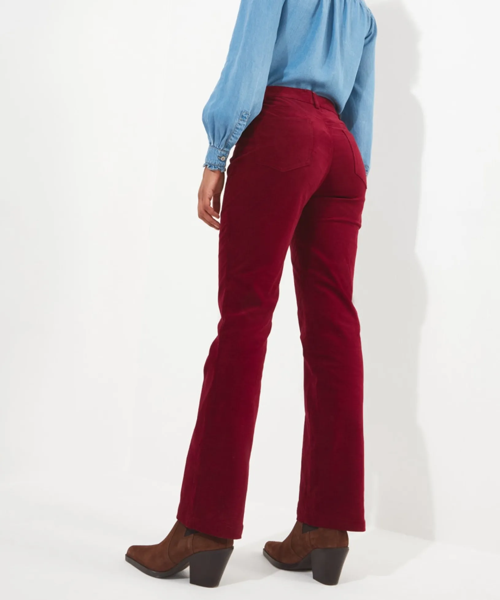 must_have_moleskin_trouse_2.webp Shop Women's Collection | Jeans & Trousers | Top Picks | Women's Joe Browns Must Have Moleskin Trousers Berry / Teal