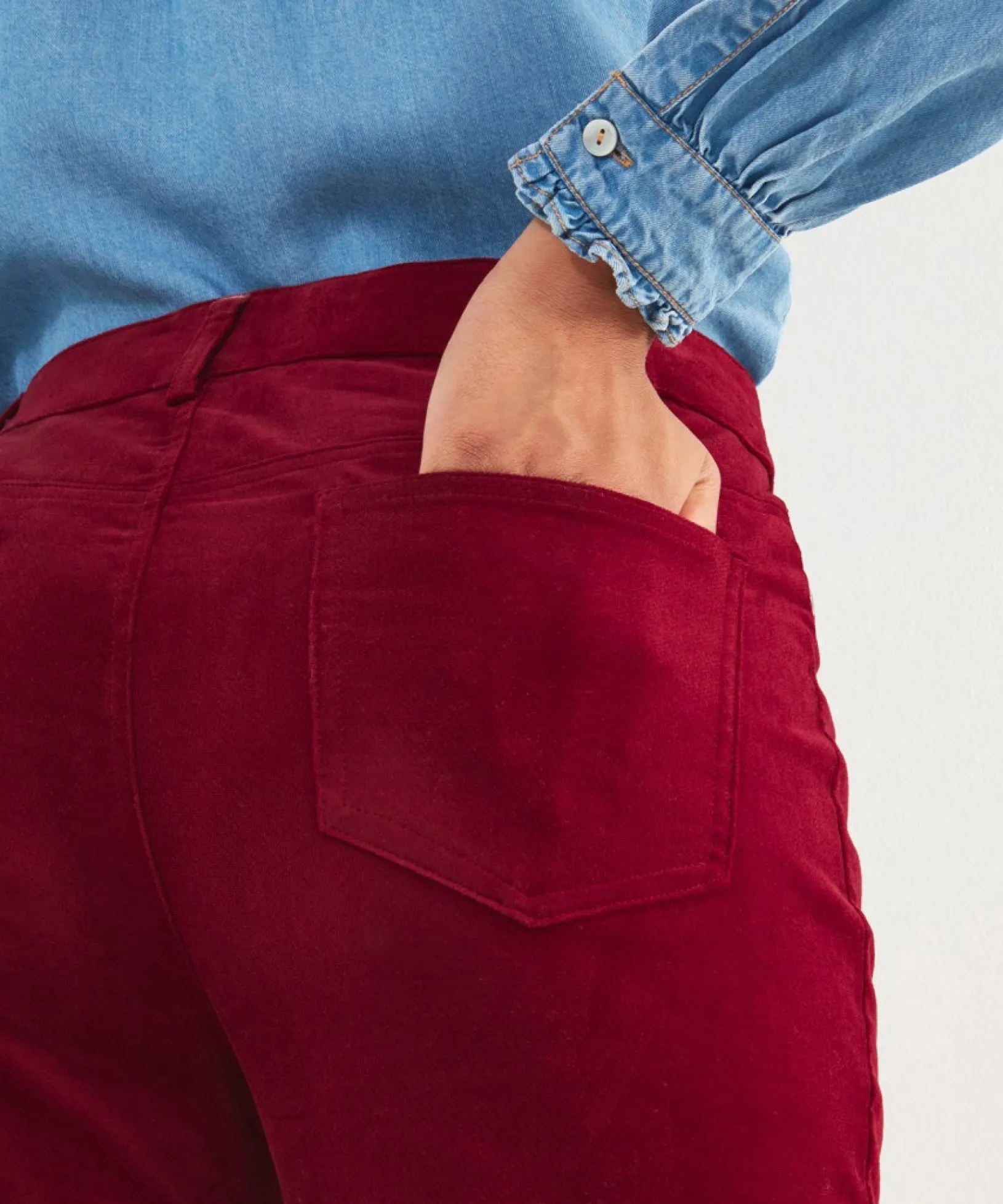 must_have_moleskin_trouse_3.webp Shop Women's Collection | Jeans & Trousers | Top Picks | Women's Joe Browns Must Have Moleskin Trousers Berry / Teal