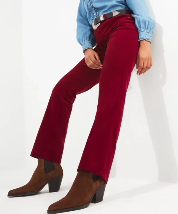 Shop Women's Collection | Jeans & Trousers | Top Picks | Women's Joe Browns Must Have Moleskin Trousers Berry / Teal