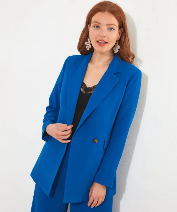 Shop Women's Collection | Occasion Outfits | Blazers | Coats & Jackets | Shop Blazers | Sale Coats & Jacket | Top Picks | Top Picks | Women's | Women's | Women's | Women's Joe Browns Must Have Statement Blazer Cobalt