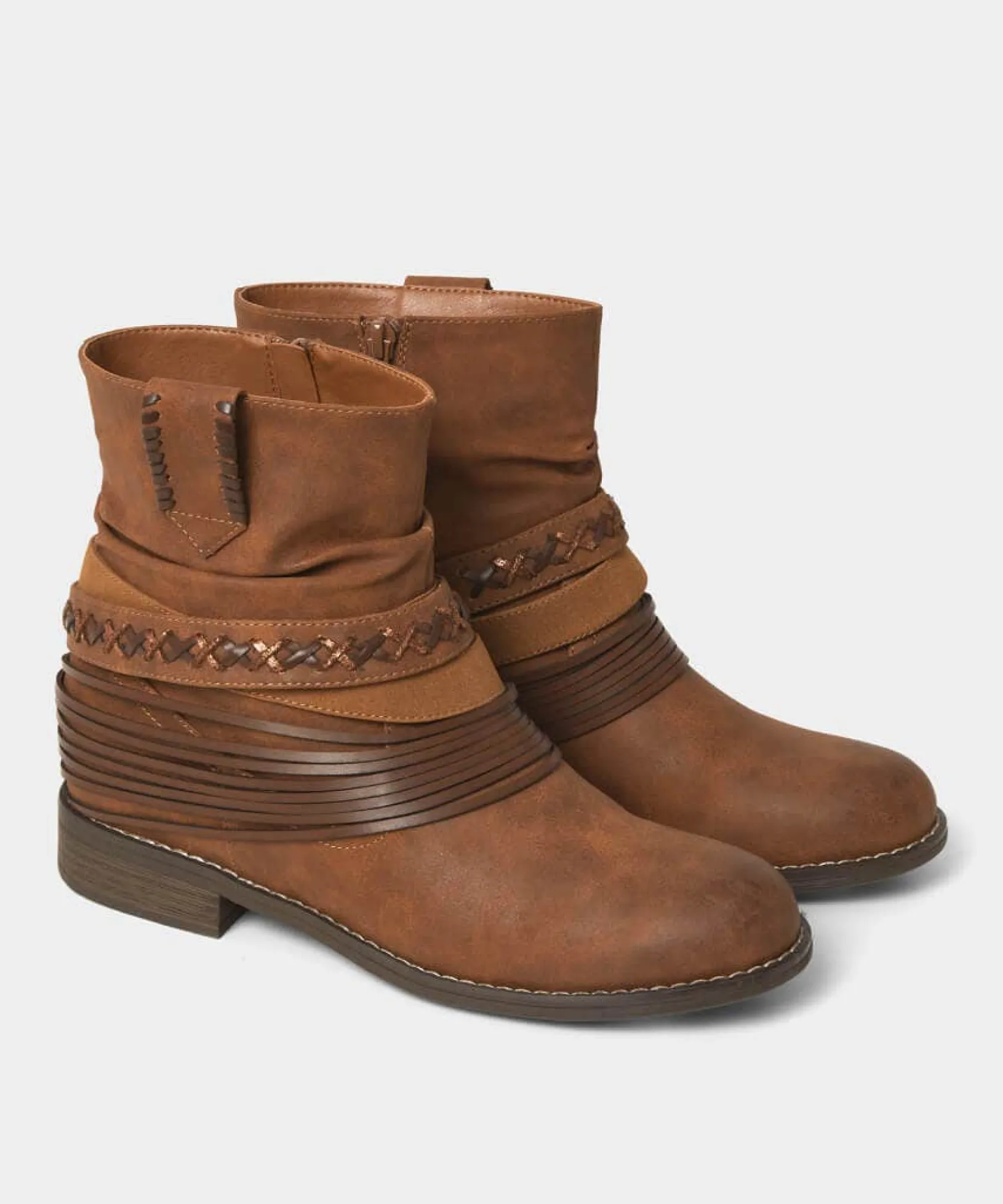 new_mexico_boho_ankle_boo_2.webp Ankle Boots | Boots & Shoes | Sale Boots & Shoes | Top Picks | Women's | Women's Joe Browns New Mexico Boho Ankle Boots Tan