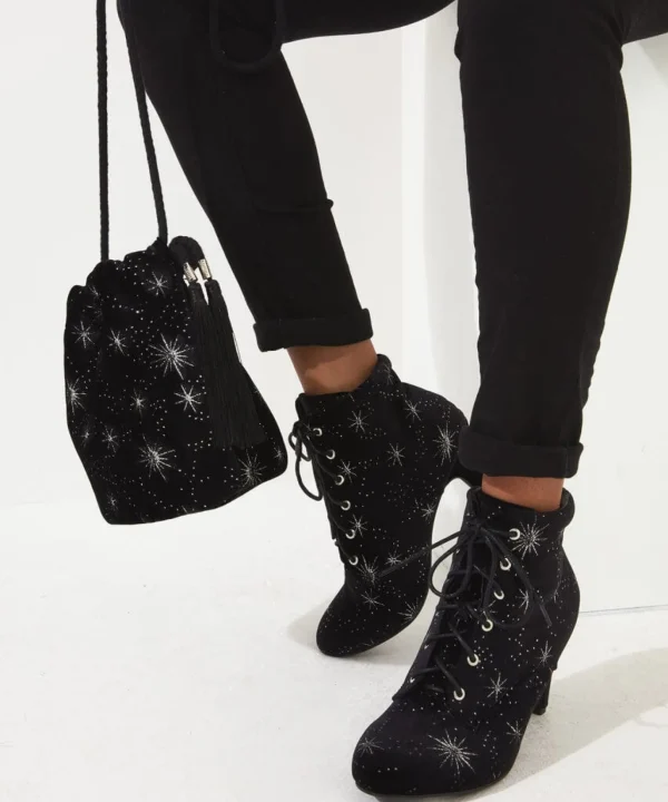 Knee High Boots | Ankle Boots | Party Footwear | Gifts | Boots & Shoes | Sale Boots & Shoes | Top Picks | Top Picks | Top Picks | Women's | Women's | Women's Joe Browns Night Star Velvet Bootees Black