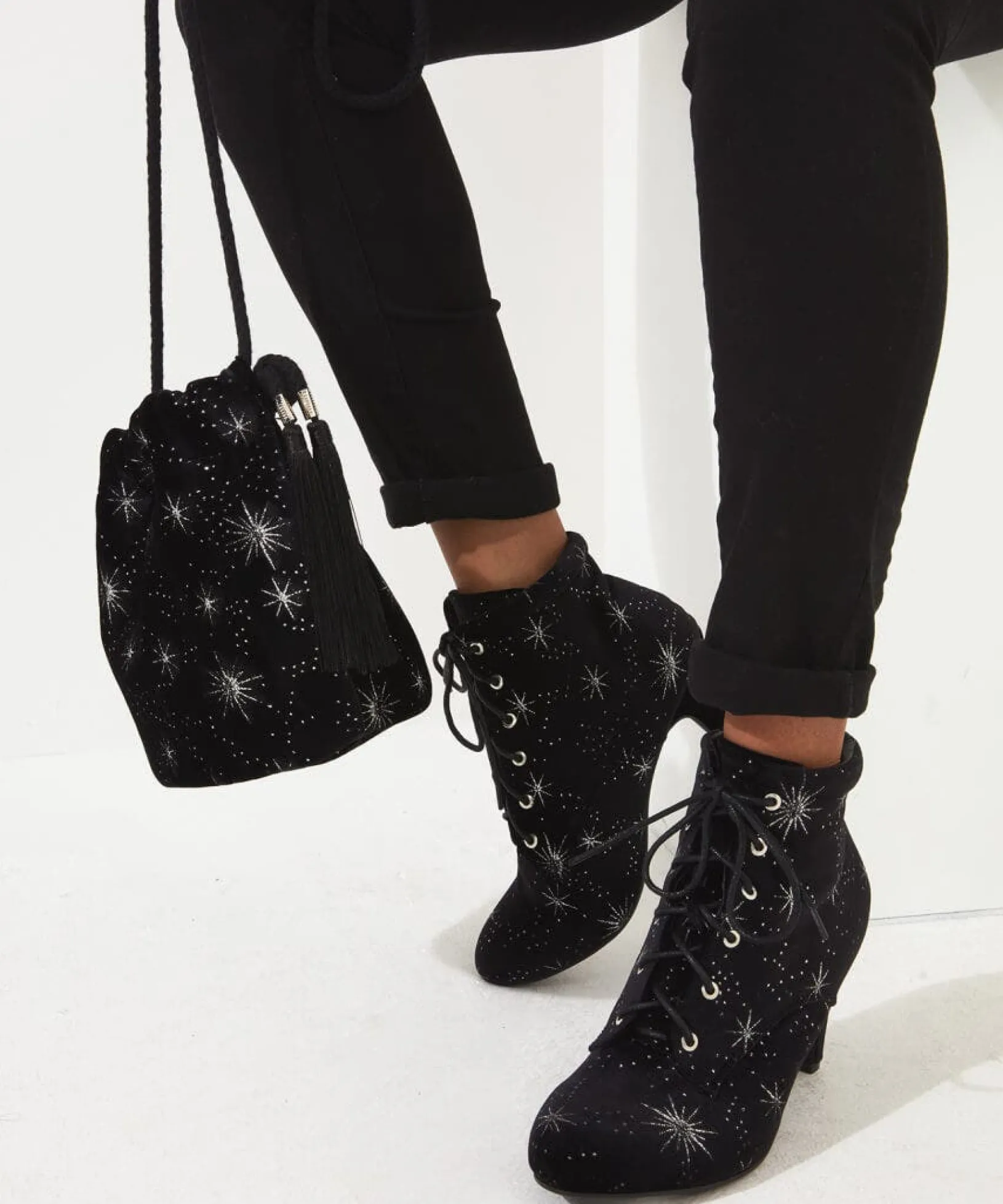 night_star_velvet_bootees_1.webp Knee High Boots | Ankle Boots | Party Footwear | Gifts | Boots & Shoes | Sale Boots & Shoes | Top Picks | Top Picks | Top Picks | Women's | Women's | Women's Joe Browns Night Star Velvet Bootees Black