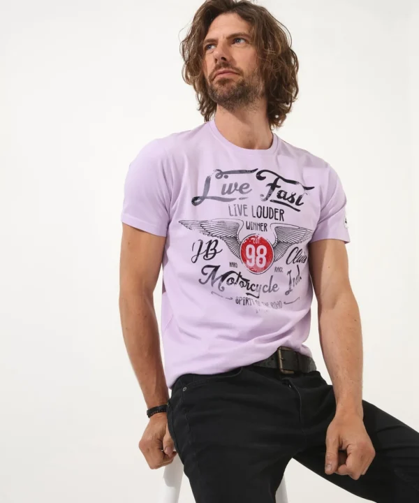Shop Men's Collection | Graphic T-Shirts | Tops & T-Shirts | Sale Tops & T-Shirts | Top Picks | Top Picks | Men,s | Men,s Joe Browns No Glory Tee Lilac