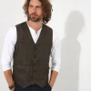 Shop Men's Collection | Leather Jackets | Top Picks | Men,s Joe Browns No Limits Leather Waistcoat Brown