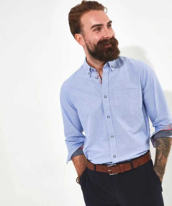 Work Shirts | Shirts | Top Picks | Men，s Joe Browns No Ordinary Oxford Shirt Blue