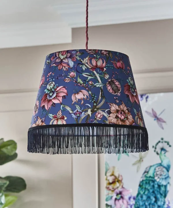 Living Room | Bedroom | Nouveau Reflections | Floral Décor | Nature Décor | Lighting & Lamps | Home | Home | Home | Home | Home | Home Joe Browns Nouveau Printed Pendant Shade Grey