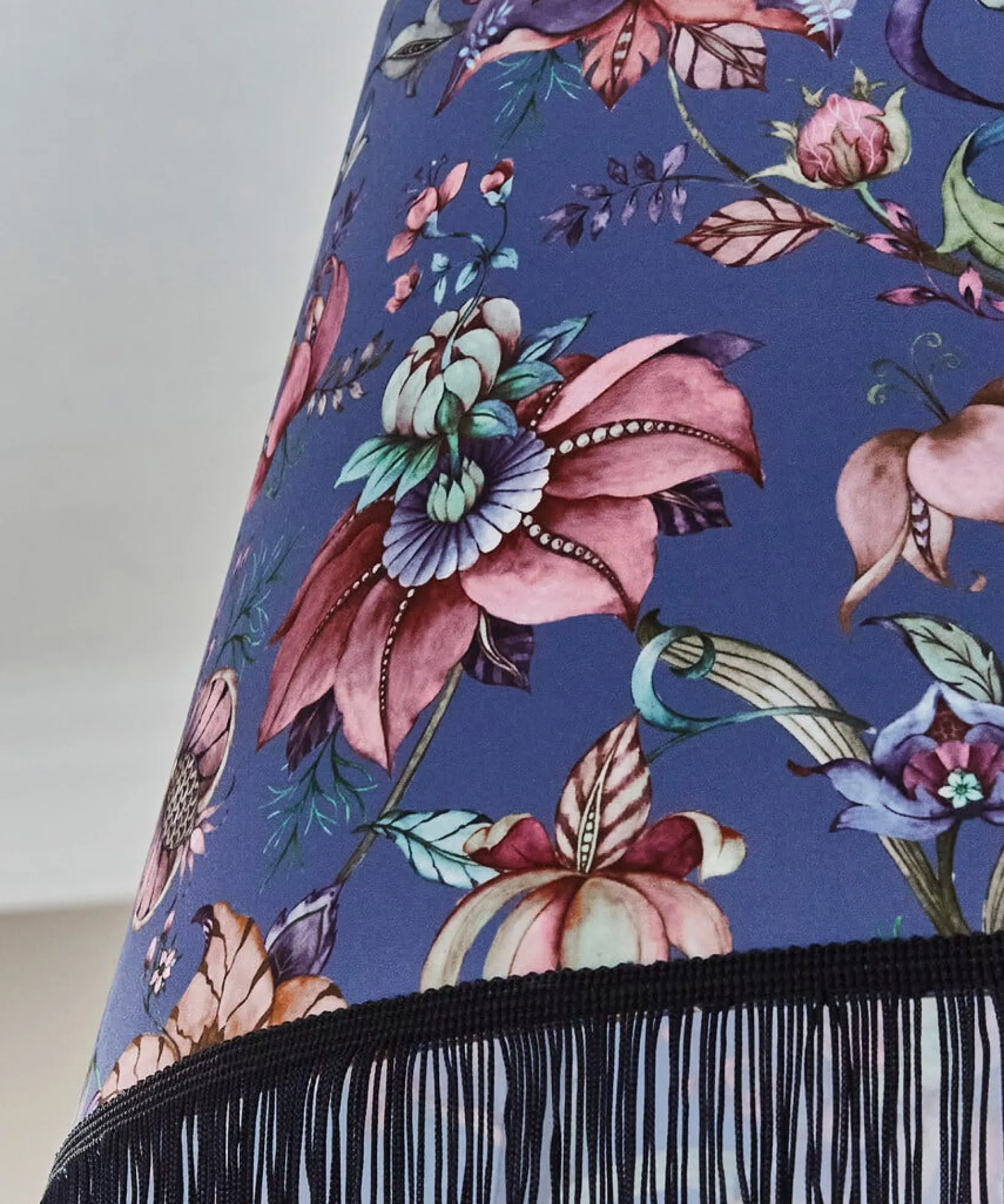 nouveau_printed_pendant_s_3.webp Living Room | Bedroom | Nouveau Reflections | Floral Décor | Nature Décor | Lighting & Lamps | Home | Home | Home | Home | Home | Home Joe Browns Nouveau Printed Pendant Shade Grey