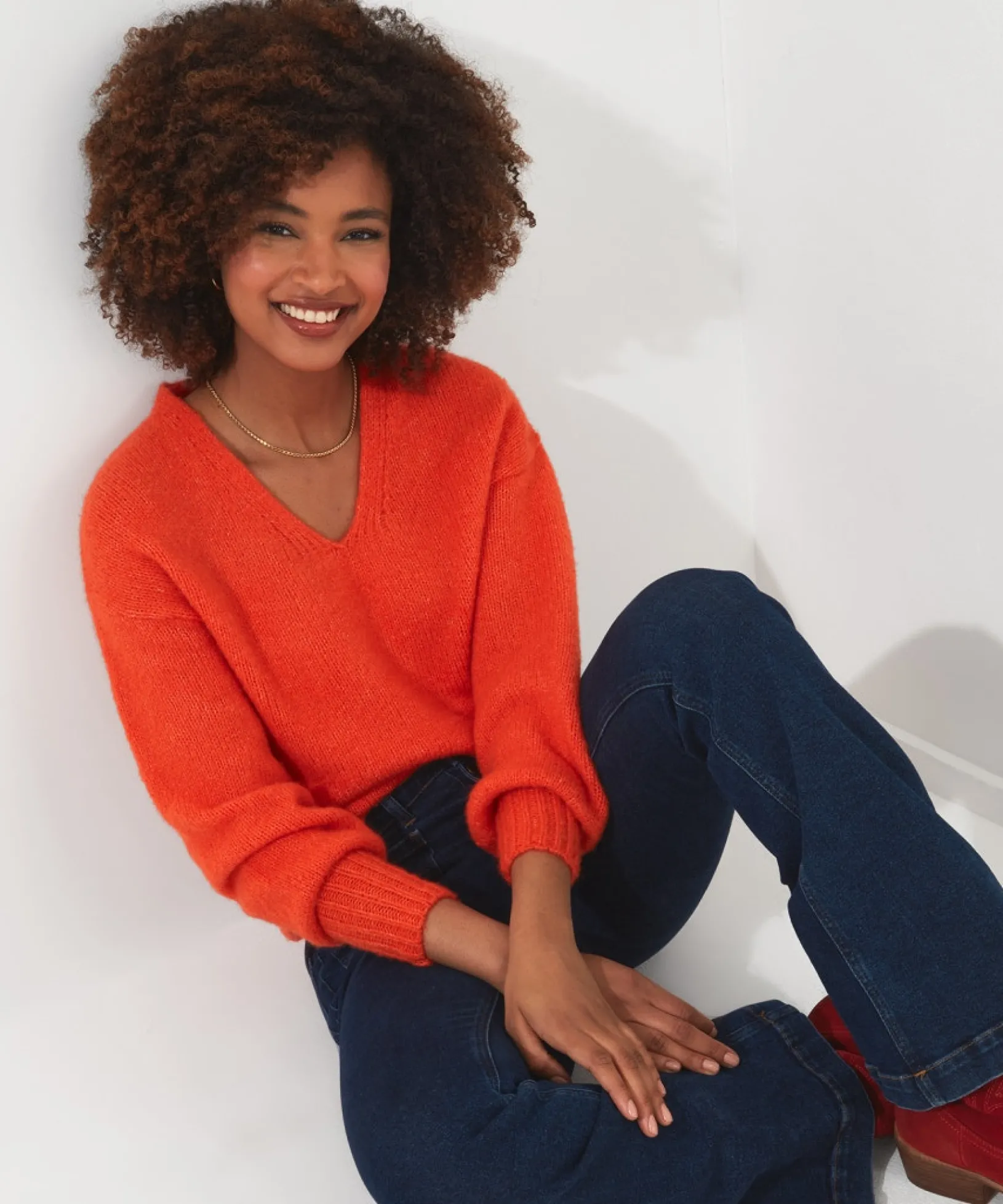 oh_so_cosy_jumper_0.webp Shop Women's Collection | Cardigans & Coatigans | Sale Knitwear & Jumpers | Top Picks | Top Picks | Women's Joe Browns Oh So Cosy Jumper Orange