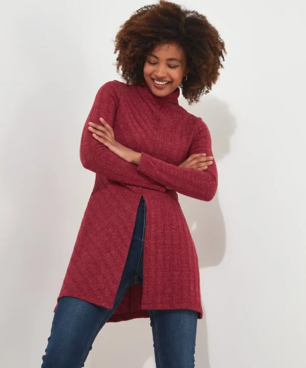Shop Women's Collection | Tops, Tunics & Blouses | Sale Tops, Tunics & Blouses | Top Picks | Women's | Women's Joe Browns Oh So Cosy Tunic Top Berry