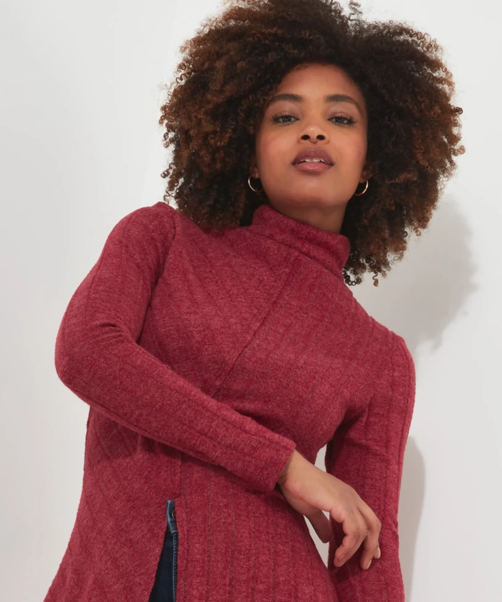 oh_so_cosy_tunic_top_4.webp Shop Women's Collection | Tops, Tunics & Blouses | Sale Tops, Tunics & Blouses | Top Picks | Women's | Women's Joe Browns Oh So Cosy Tunic Top Berry