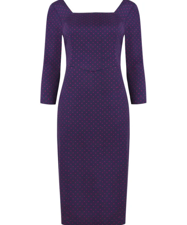 Sale Dresses | Women's Joe Browns Oh So Vintage Button Back Dress Navy
