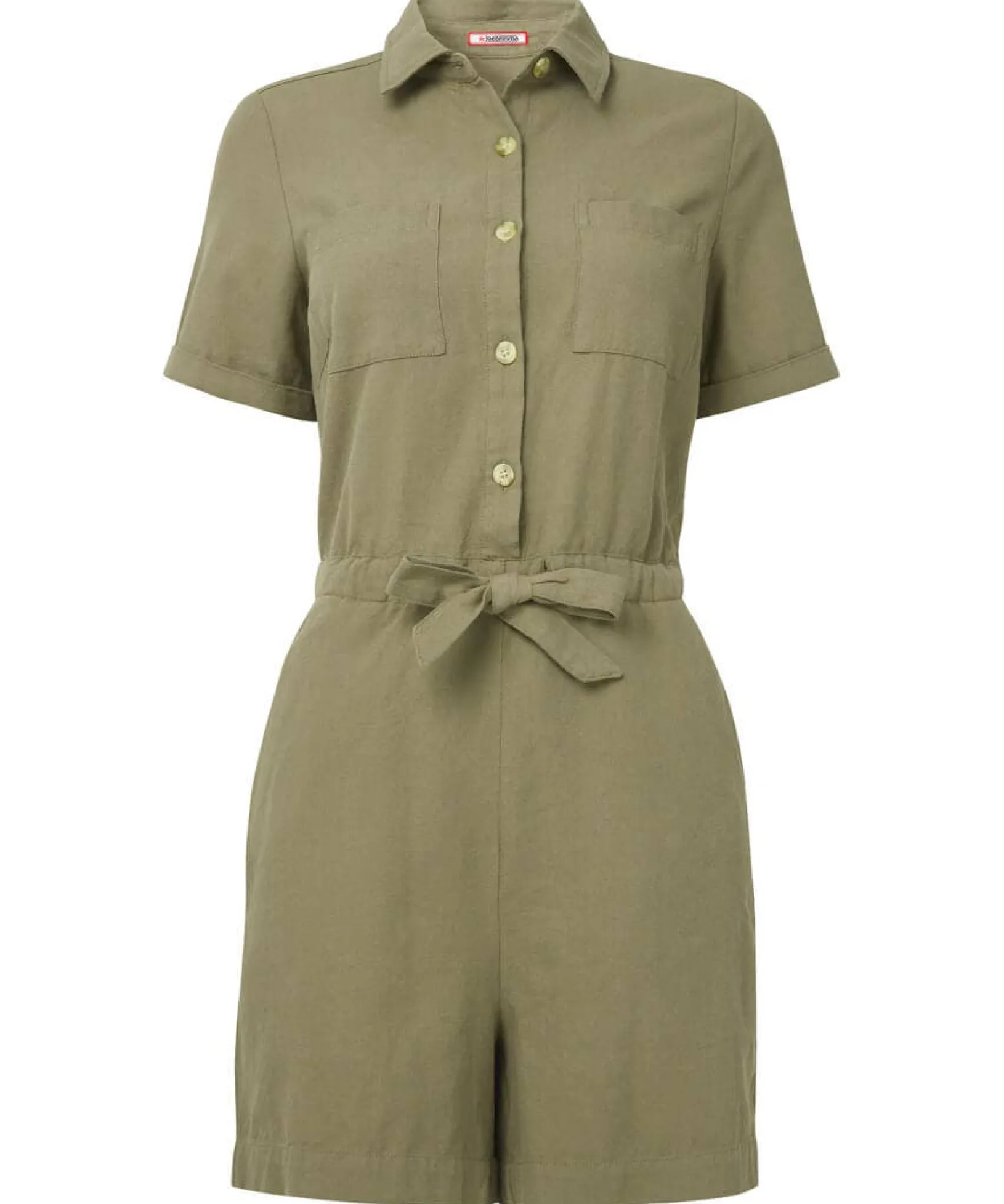on_safari_playsuit_1.webp Sale Jumpsuits | Sale Jeans & Trousers | Women's | Women's Joe Browns On Safari Playsuit Green