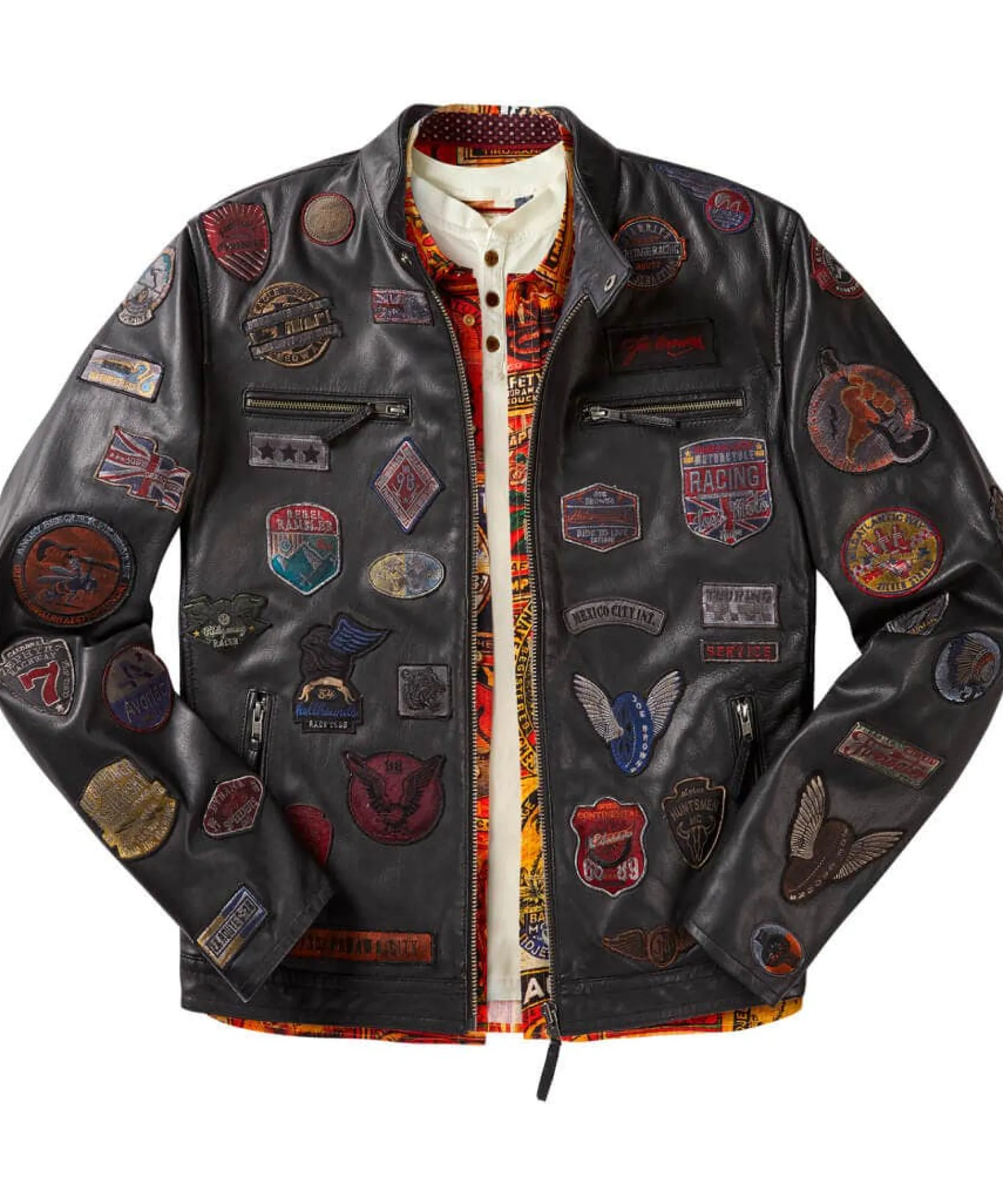 on_tour_leather_jacket_1.webp Leather Jackets | Coats & Jackets | Men,s | Men,s Joe Browns On Tour Leather Jacket Black