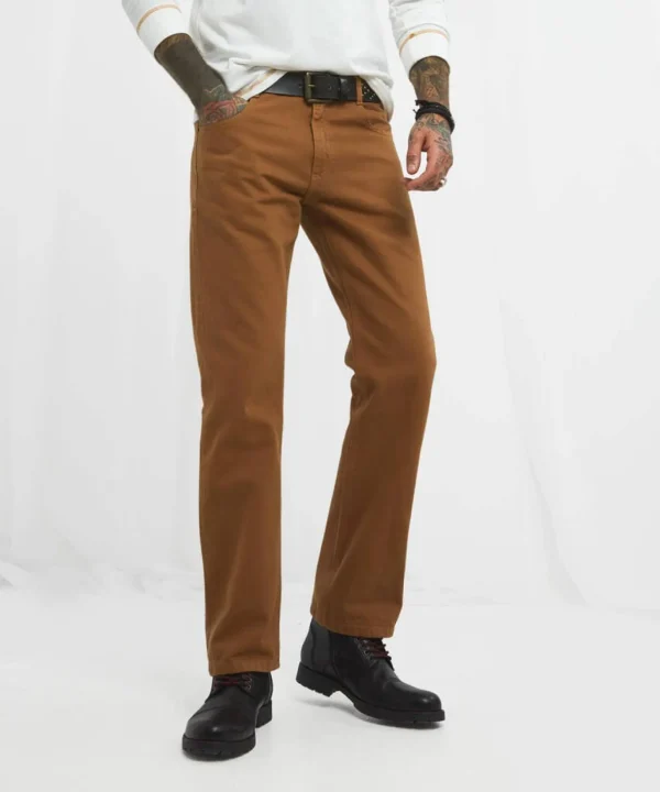 Cargo Trousers | Straight Leg Jeans | Men's Partywear | Jeans & Trousers | Denim Styles | Top Picks | Top Picks | Top Picks | Men,s | Men,s Joe Browns On Track Jeans Dark Tobacco