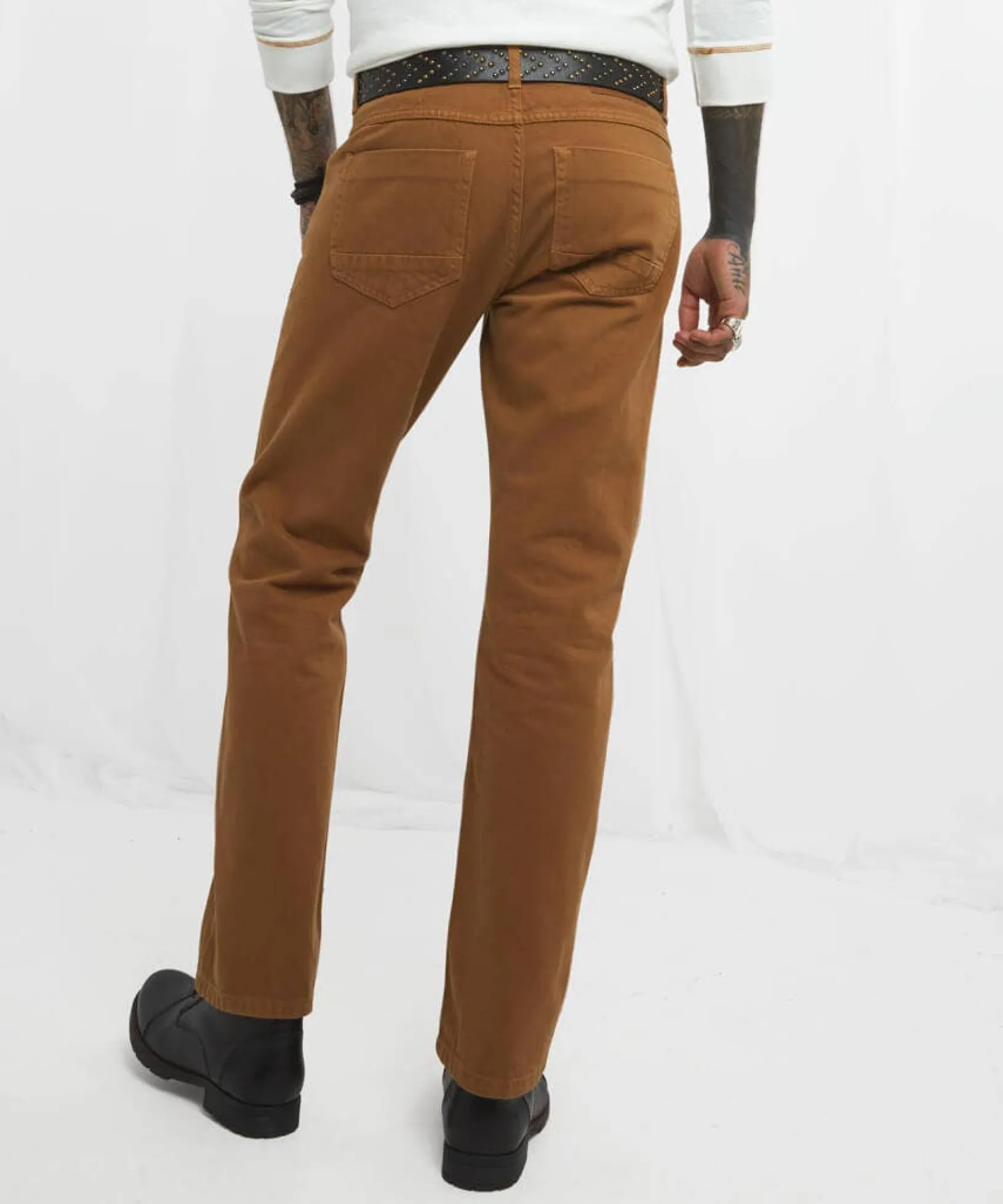on_track_jeans_3.webp Cargo Trousers | Straight Leg Jeans | Men's Partywear | Jeans & Trousers | Denim Styles | Top Picks | Top Picks | Top Picks | Men,s | Men,s Joe Browns On Track Jeans Dark Tobacco