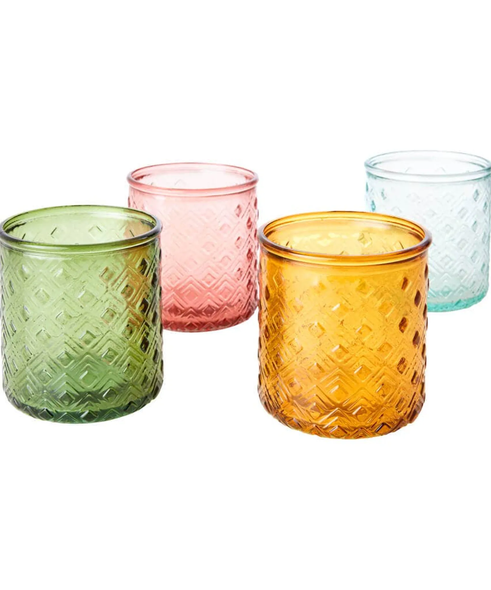 pack_of__recycled_glass_t_4.webp Living Room | Bedroom | Endless Sunsets | Home Accessories | Gifts | Home | Home | Home | Home | Women's Joe Browns Pack Of 4 Recycled Glass Tealight Holders Multi