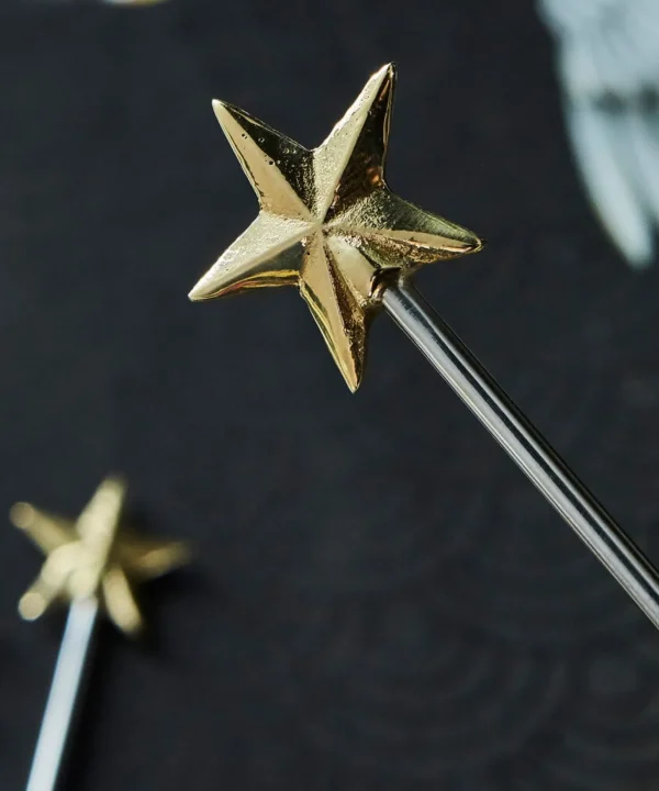 Christmas Accessories & Decorations | Kitchen | Gifts | Home | Home | Women's Joe Browns Pack Of 4 Star Drinks Stirrers Gold