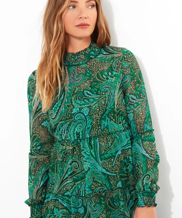 Tops, Tunics & Blouses | Sale Tops, Tunics & Blouses | Women's | Women's Joe Browns Paisley Promise Tunic Dress Green