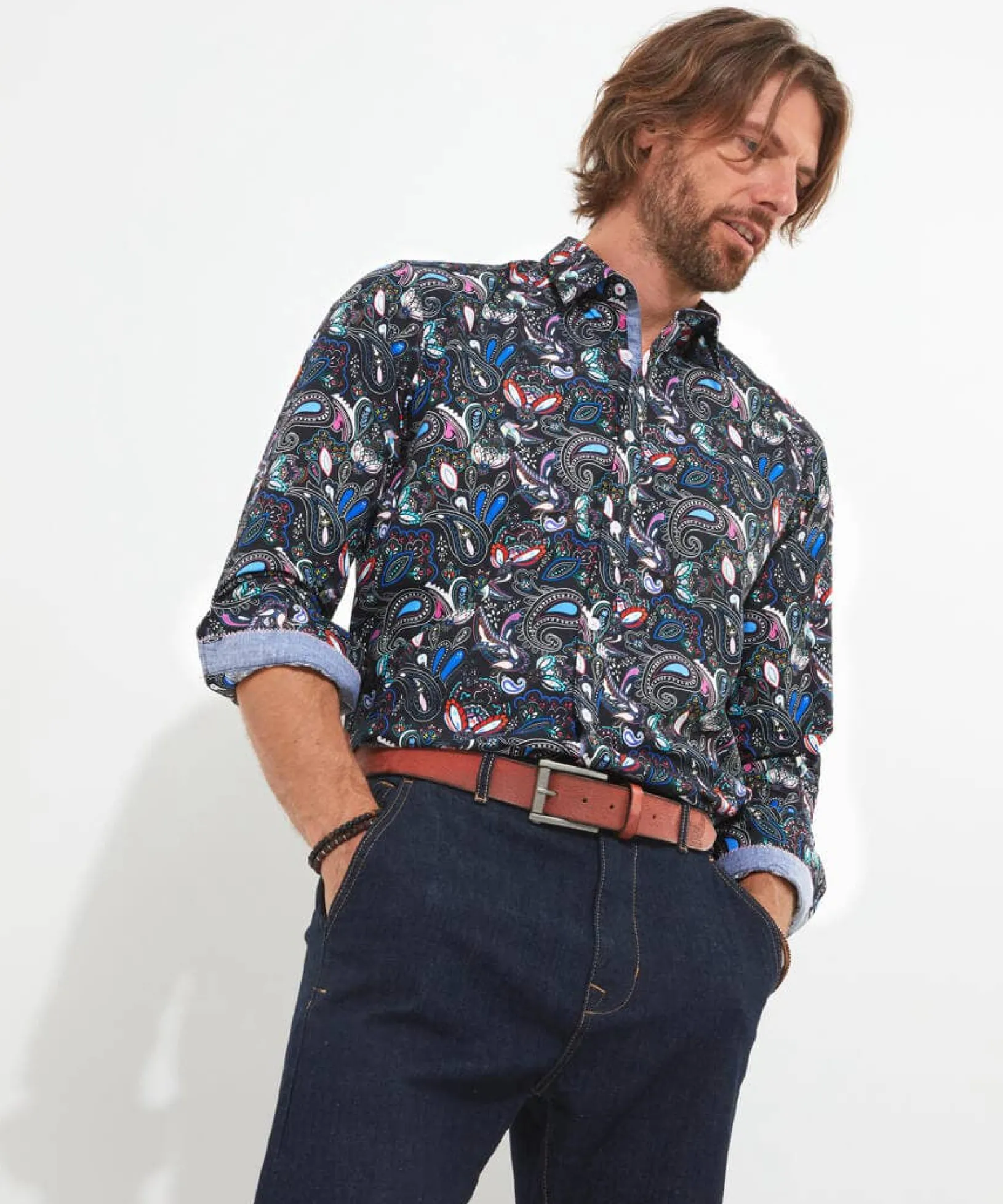 party_paisley_shirt_0.webp Shop Men's Collection | Funky Shirts | Men's Partywear | Shirts | Sale Shirts | Top Picks | Top Picks | Top Picks | Men,s | Men,s Joe Browns Party Paisley Shirt Black