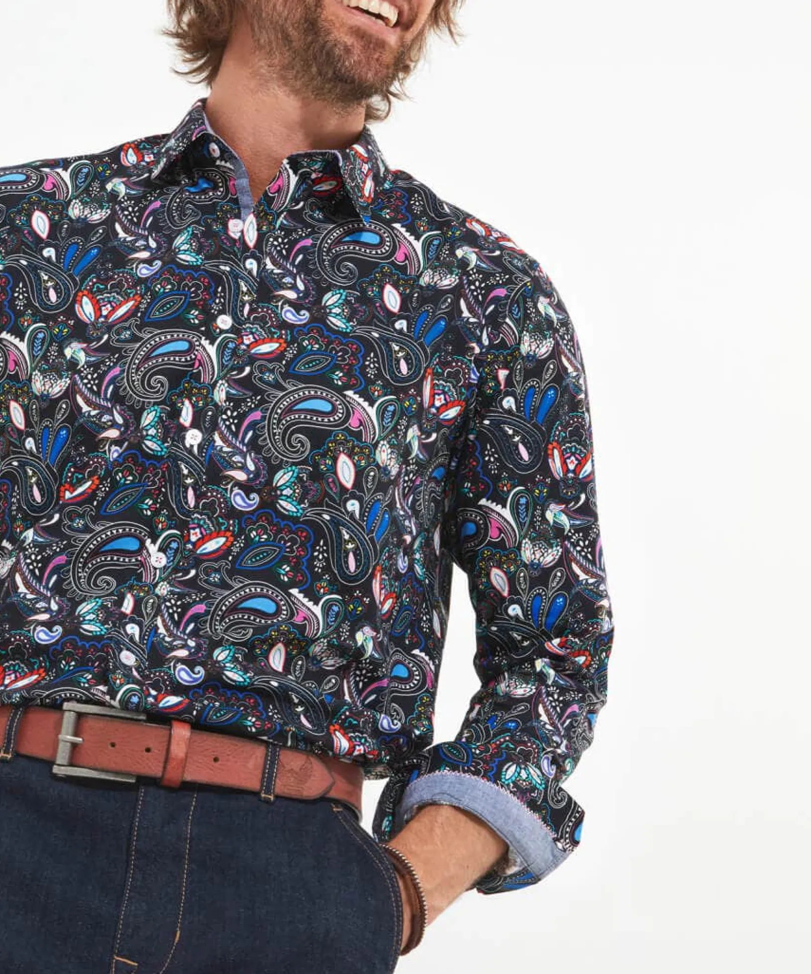 party_paisley_shirt_5.webp Shop Men's Collection | Funky Shirts | Men's Partywear | Shirts | Sale Shirts | Top Picks | Top Picks | Top Picks | Men,s | Men,s Joe Browns Party Paisley Shirt Black