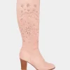 Sale Boots & Shoes | Women's Joe Browns Pearl River Laser Cut Boots Blush