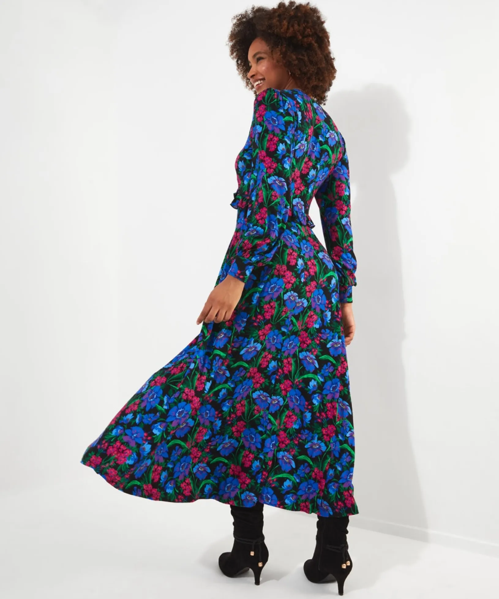 penelope_ruffle_jersey_dr_3.webp Maxi Dresses | Party Dresses | Petite | Dresses | Sale Dresses | Top Picks | Top Picks | Women's | Women's | Women's Joe Browns Penelope Ruffle Jersey Dress Multi