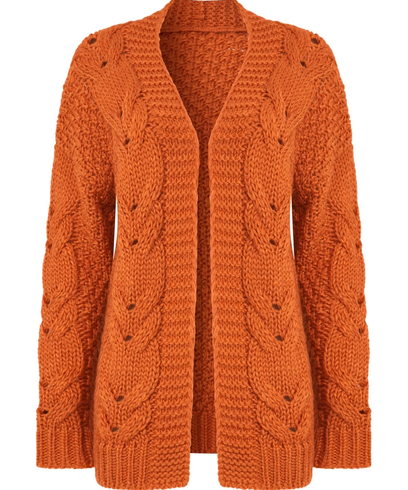 perfect_slouchy_cardigan_1.webp Cardigans & Coatigans | Sale Knitwear & Jumpers | Top Picks | Women's Joe Browns Perfect Slouchy Cardigan Burnt Orange / Black