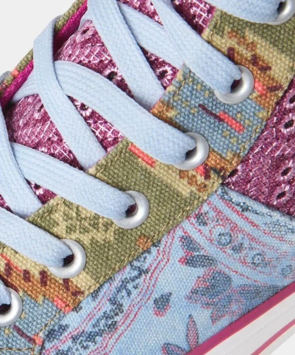 Sale Boots & Shoes | Women's Joe Browns Perfection Patchwork High Tops Multi