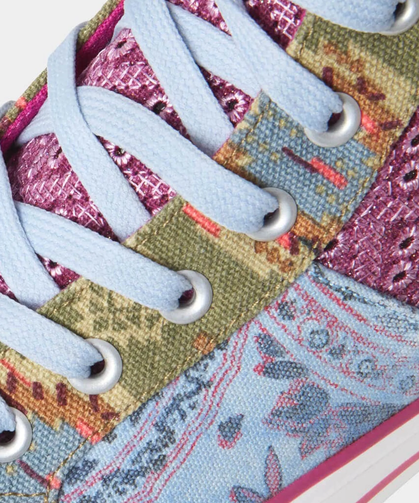 perfection_patchwork_high_4.webp Sale Boots & Shoes | Women's Joe Browns Perfection Patchwork High Tops Multi