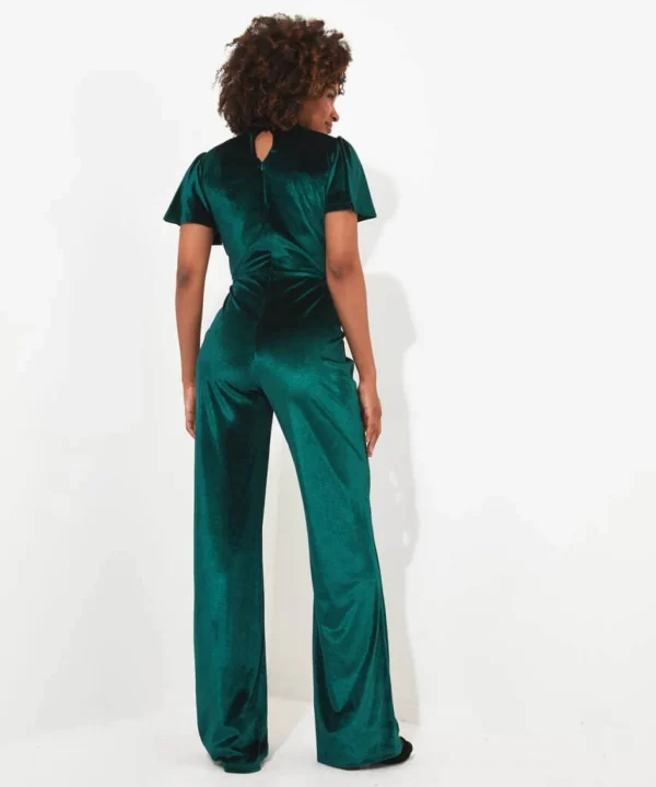 Shop Women's Collection | Occasion Outfits | Petite | Jumpsuits | Jeans & Trousers | Sale Jumpsuits | Sale Jeans & Trousers | Top Picks | Top Picks | Women's | Women's | Women's | Women's | Women's Joe Browns Perfection Velour Jumpsuit Green